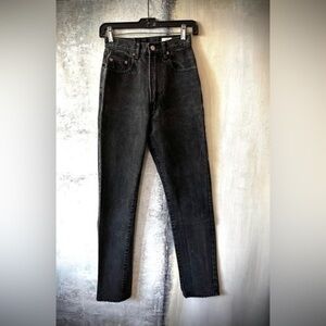 ET VOUS France Black Stove Top High Rise Jeans 24